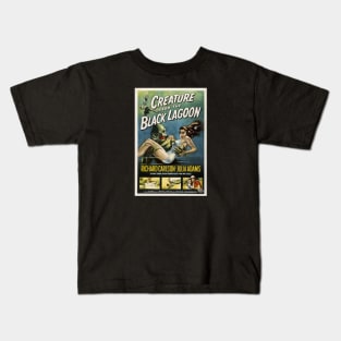 Creature From The Black Lagoon Movie Poster Kids T-Shirt